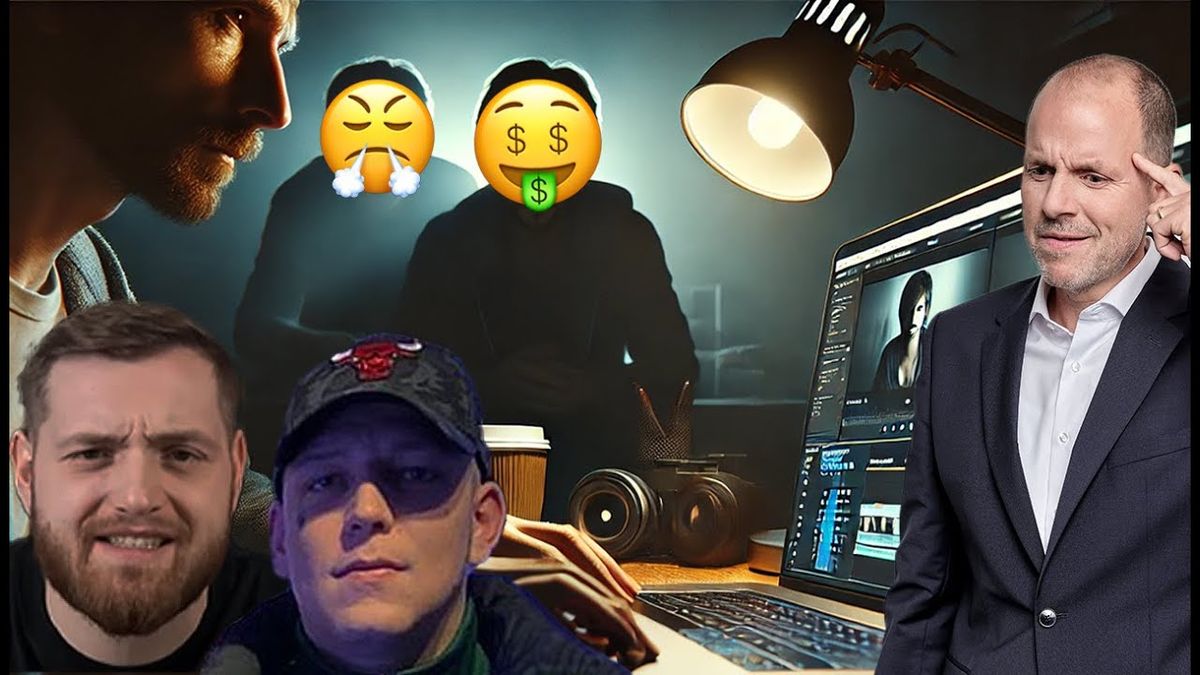 Thumbnail of the video titled "Montes Cutter verdienen 400.000 € im Jahr! Ist das zu viel?" from the channel Christian Solmecke, featuring a surprised expression of a man with glasses, a large euro currency symbol, and text highlighting the earnings of a video editor.