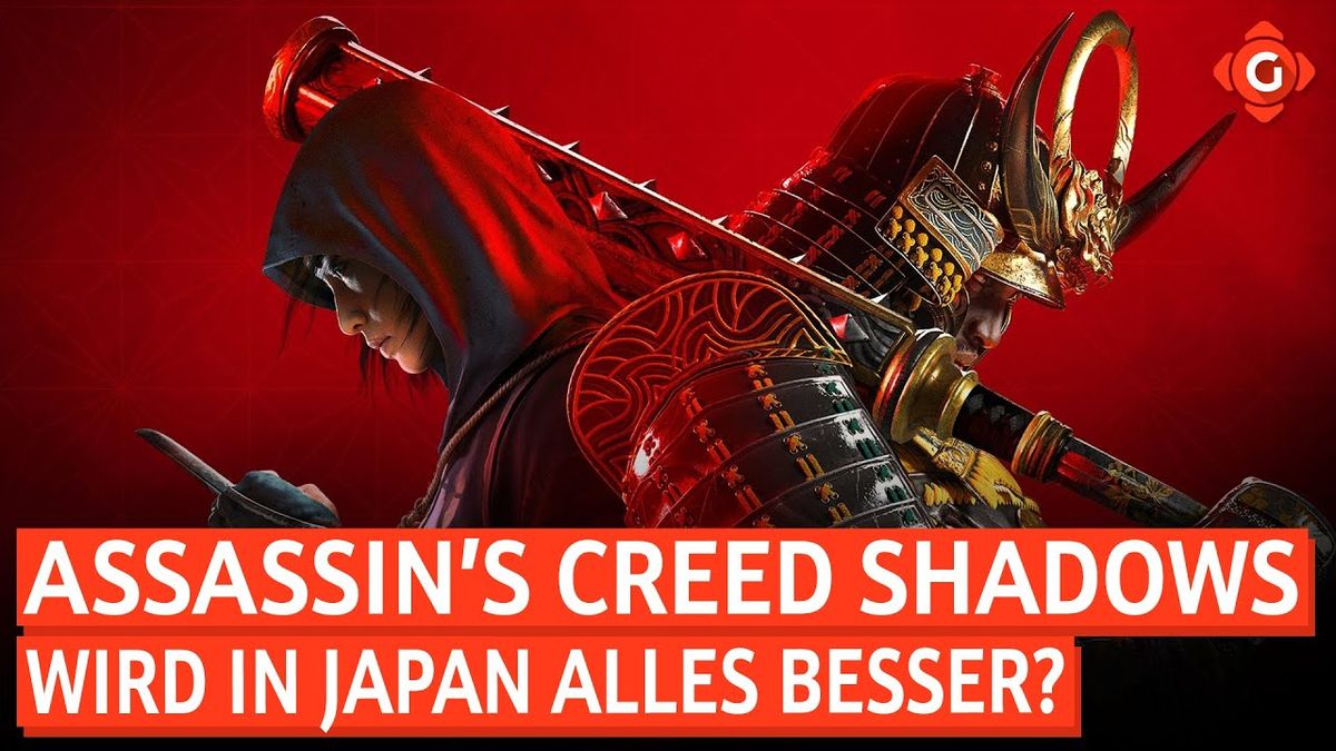 Vorschaubild des Videos "Assassin's Creed Shadows - Angespielt: Wird in Japan alles besser? | PREVIEW" vom Kanal Gameswelt, zeigt einen Samurai in traditioneller Rüstung vor einer japanischen Landschaft.