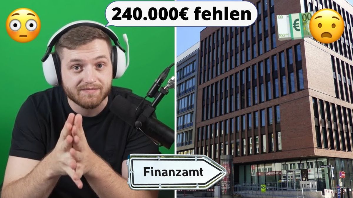 Ein geeignetes Alt-Text für das Thumbnail des Videos "Unternehmen schulden mir noch 240.000€😳👀💶" von Trymacs könnte sein: "Trymacs schaut überrascht in die Kamera, während im Hintergrund die Zahl 240.000€ groß angezeigt wird, umgeben von Emojis, die Schock und Geld symbolisieren.