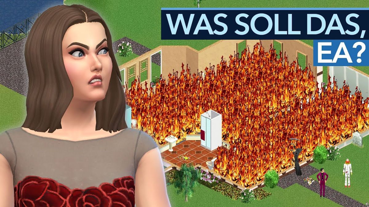 Vorschaubild des Videos "Die Rückkehr von die Sims hätte SOOOOO viel mehr Liebe verdient!" vom Kanal Gamestar, zeigt ein Sims-Charakter in einer bunten, lebhaften Umgebung mit dem Sims-Logo im Hintergrund.