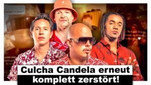 Vorschaubild des Videos "Der Culcha Candela Skandal wird noch viel krasser!" vom Kanal AlphaKevin. Das Bild zeigt den YouTuber AlphaKevin mit einem schockierten Gesichtsausdruck, während im Hintergrund das Logo der Band Culcha Candela zu sehen ist. Der Text auf dem Vorschaubild lautet: "Skandal wird krasser!