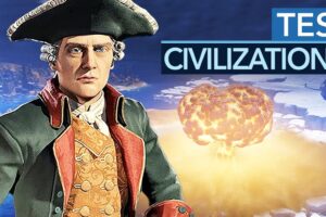 Miniaturansicht des Videos "Civilization 7 geht neue Wege, über einige kann man streiten bis es knallt!" vom Kanal Gamestar. Das Bild zeigt ein strategisches Spielfeld mit verschiedenen Landschaften und Gebäuden, im Vordergrund eine Spielfigur in historischer Kleidung.