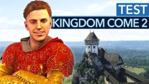 Thumbnail des Videos zeigt eine mittelalterliche Landschaft mit einer Burg im Hintergrund. Im Vordergrund ist ein Ritter in Rüstung zu sehen, der ein Schwert hält. Text auf dem Bild: "Kingdom Come: Deliverance 2 - Besser als der Vorgänger!