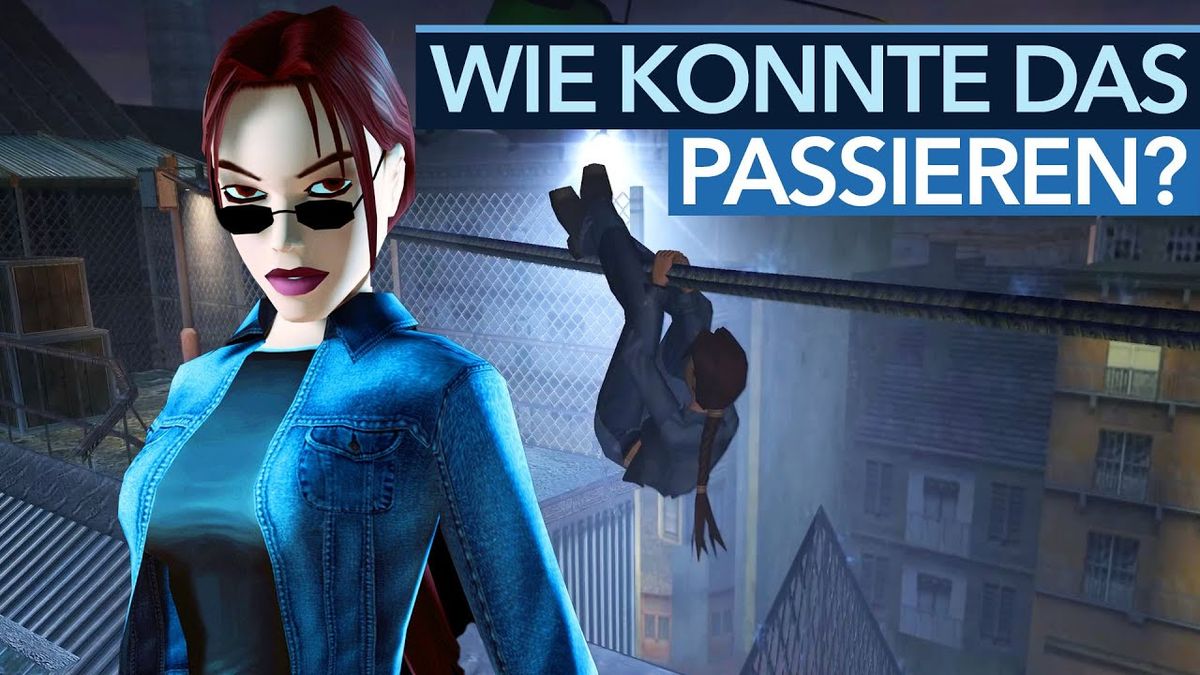 Thumbnail des Videos "Angel of Darkness hat Tomb Raider zerstört - Warum war es so schlecht?" vom Kanal Gamestar: Ein düsteres Bild von Lara Croft aus dem Spiel "Angel of Darkness" mit einem enttäuschten Gesichtsausdruck. Im Hintergrund sind bröckelnde Wände und Schatten zu sehen, die eine unheimliche Atmosphäre schaffen.