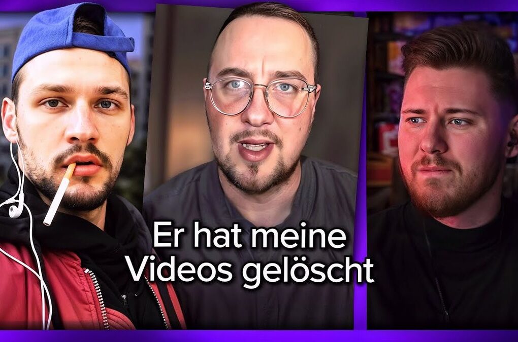 Thumbnail des Videos "Das Ost Boys Drama" vom Kanal Kyzer zeigt zwei Männer in einem intensiven Streitgespräch. Der Hintergrund ist unscharf, um den Fokus auf die emotionalen Gesichtsausdrücke der Männer zu lenken.