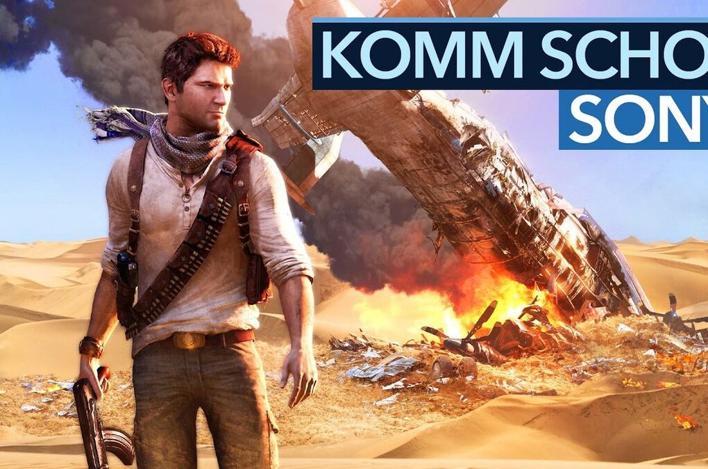 Thumbnail zeigt eine Collage von beliebten PlayStation-Spielen mit einem PC im Hintergrund, der das Interesse an einer Portierung auf den PC symbolisiert.