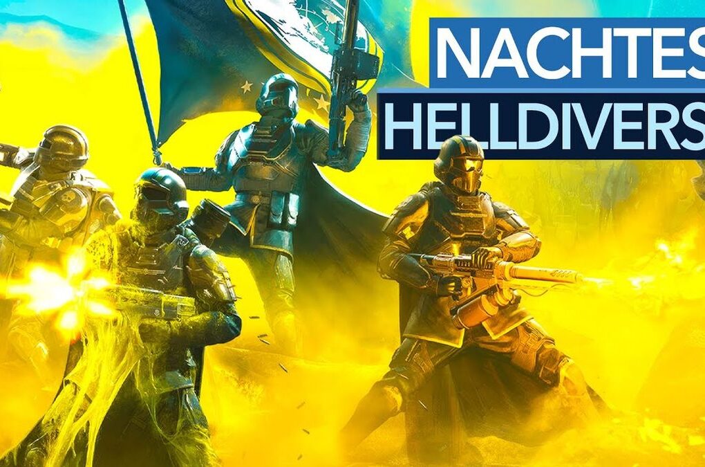 Vorschaubild des Videos "Helldivers 2 bleibt die Messlatte für Koop-Action!" vom Kanal Gamestar, zeigt actionreiche Spielszenen mit mehreren Charakteren in einem futuristischen Setting.