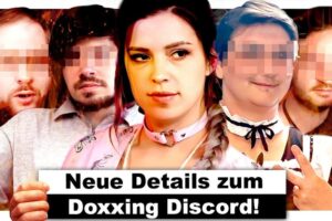 Thumbnail des Videos "So schlimm ist der Discord Doxxing Skandal rund um Shurjoka wirklich + neue Infos" vom Kanal AlphaKevin, zeigt besorgte Gesichter und Discord-Logo im Hintergrund.