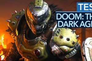 Vorschaubild des Videos "DOOM: The Dark Ages ist ein (fast) perfekter Shooter! | Test/Review" vom Kanal Gamestar. Das Bild zeigt einen mittelalterlichen Krieger in Rüstung, der ein Schwert hält, umgeben von einer düsteren, apokalyptischen Landschaft.