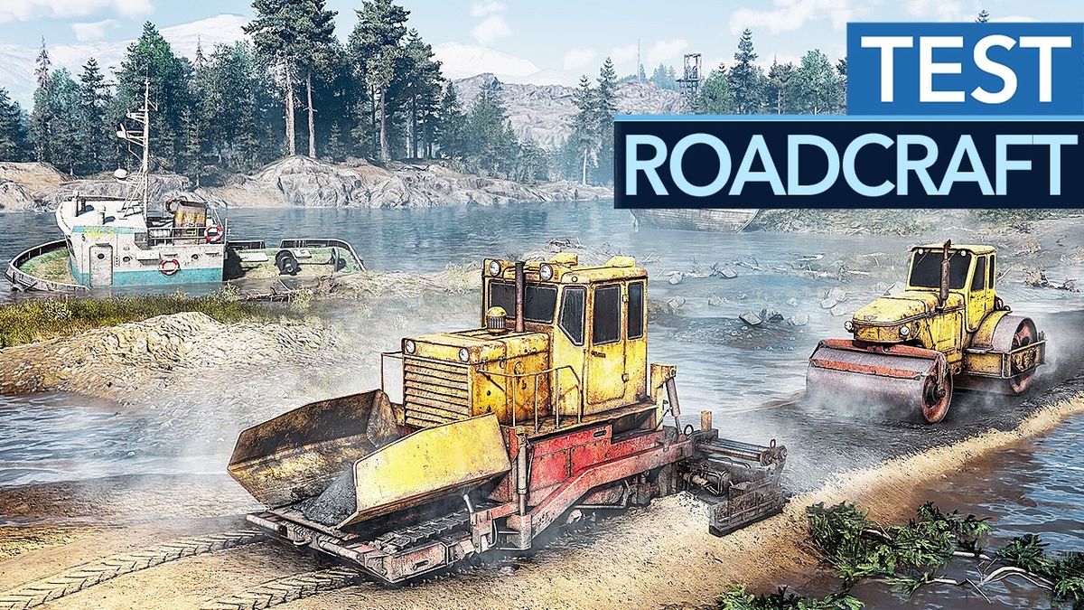 Vorschaubild des Videos "RoadCraft baut schöne neue Straßen, reißt aber auch alte Brücken ein - vielleicht zu viele!" vom Kanal Gamestar: Eine virtuelle Landschaft mit neu gebauten Straßen und abgerissenen Brücken, umgeben von grünen Hügeln und einem klaren Himmel.