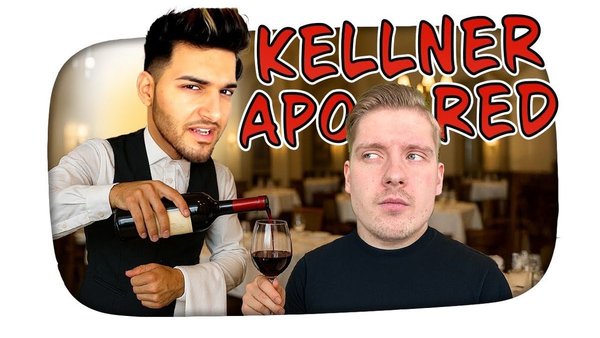 Video-Miniaturansicht zeigt APORED, einen bekannten YouTuber, mit einem nachdenklichen Gesichtsausdruck. Im Hintergrund sind Geldscheine und ein Abwaschbecken zu sehen, die seinen Weg vom Millionär zum Tellerwäscher symbolisieren. Oben steht der Titel "APORED - Vom MILLIONÄR zum TELLERWÄSCHER - Kuchen Talks #1095".