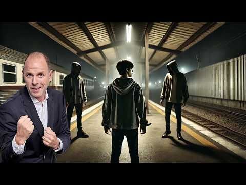 Vorschaubild des Videos: Anwalt Christian Solmecke erklärt, wie man sich bei einem Überfall verteidigt, ohne rechtliche Konsequenzen zu riskieren. Christian Solmecke mit ernstem Gesichtsausdruck und geballter Faust.