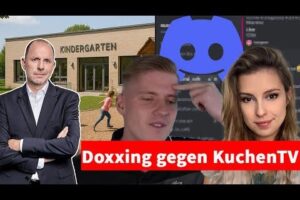 Thumbnail des Videos: KuchenTV auf SHURJOKAS Discord gedoxxt! Sogar sein Kind ist im Visier | Anwalt Christian Solmecke. Zu sehen ist Anwalt Christian Solmecke in einem Anwaltsbüro, der besorgt in die Kamera schaut. Im Hintergrund sind Bücherregale und ein Schreibtisch erkennbar.